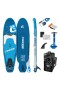  Conjunto Cressi Fluid ISUP Branco/Azul 10"2" / 310 cm