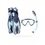  Cressi Tinetto Rocks Snorkle Dry Set