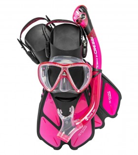  Cressi Bonete Dry Snorkel Set