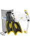  Máscara Cressi Marea - Tubo de snorkel Supernova Dry - Juego de aletas de snorkel Palau