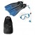  Aletas Cressi Palau SAF, tubo de snorkel seco, máscara Onda con bolsa, paquetes de snorkel