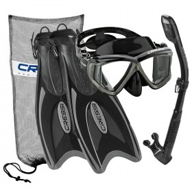  Maska Cressi Pano 4 - Supernova Dry Snorkel - Sada šnorchlů Palau Fins