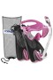  Cressi F1 Maske - Supernova Dry Snorkel - Palau SAF Fins Snorkelsæt