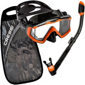  Cressi Pano 3 Maske Supernova Dry Schnorchel-Kombination für Erwachsene
