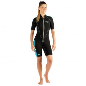  Cressi 2mm Damen Lido Short Neoprenanzug mit Frontreißverschluss